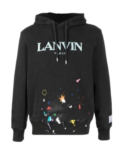 Lanvin Black Logo Sweater for men