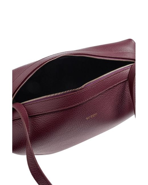 Yuzefi Purple Brioche Knotted-Strap Cross Body Bag
