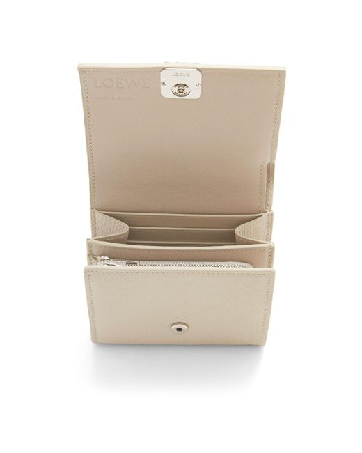 Loewe Natural Anagram Compact Flap Wallet