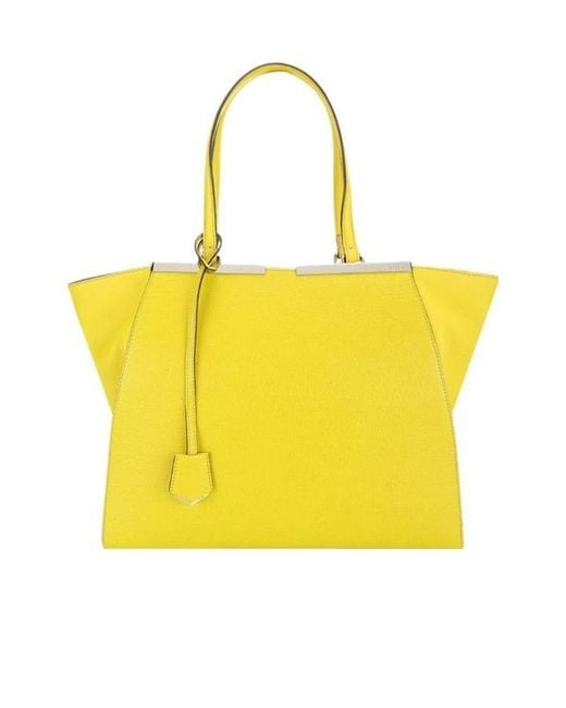 Fendi Yellow Logo Handbag