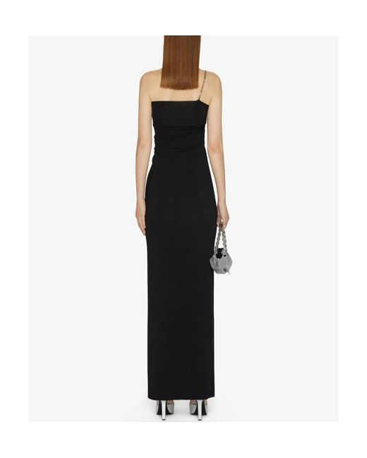 Givenchy Black G Chain One-Shoulder Dress