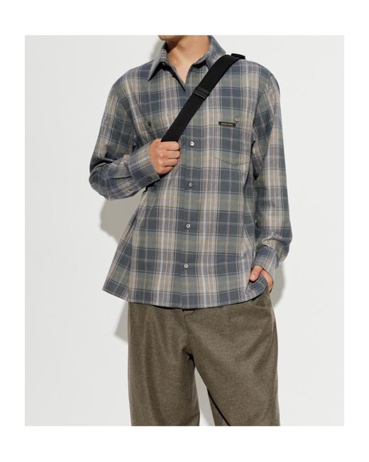 Golden Goose Deluxe Brand Gray Long Sleeve Shirt for men