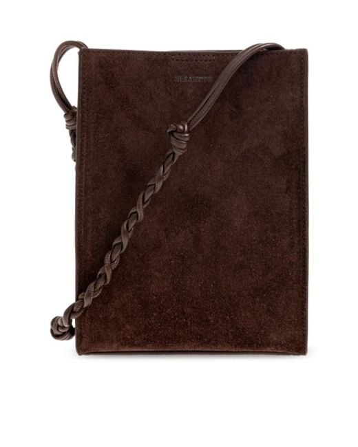 Jil Sander Brown Tangle Cross-Body Bag