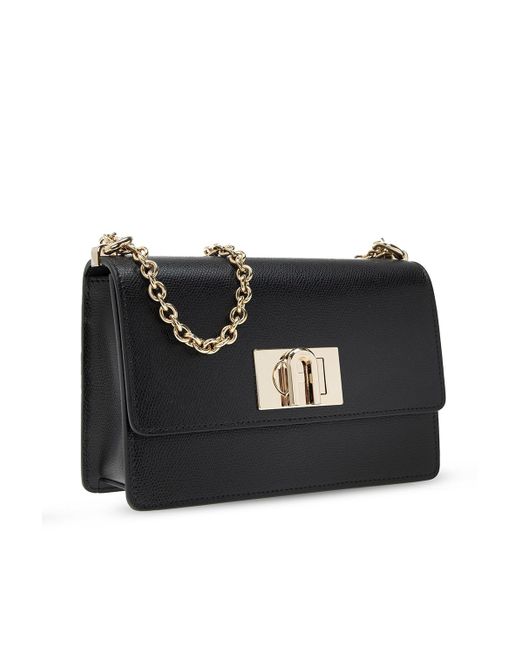 Furla Black Bakare Turn-On Shoulder Bag