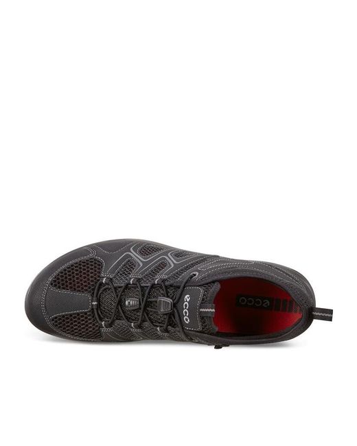 Ecco Black Laced Sneakers for men