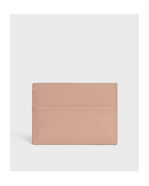 Céline White Card Holder Triomphe