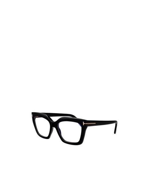 Tom Ford White Eyewear Square Frame Glasses