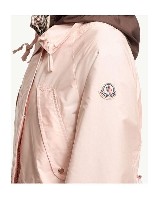 Moncler Pink Reghena Drawstring-Waisted Jacket