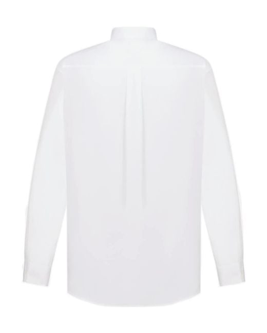 Dior White Homme Long-Sleeved Button-Up Shirt for men