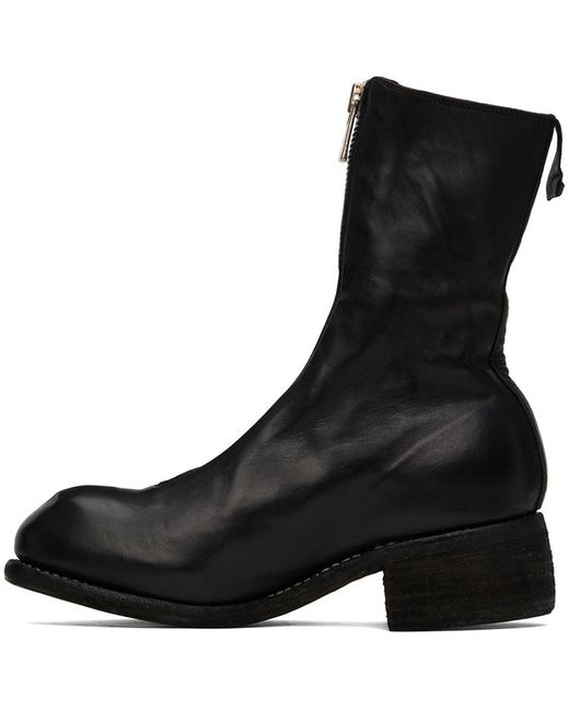 Guidi Black Zip Detail Boots
