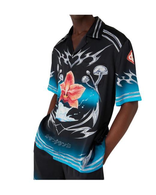 Casablanca Blue M-Aw25-Sh-003 03Black for men