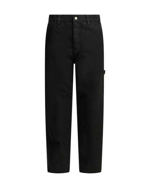 Stussy Black Casual Pants With Belt Loops for men