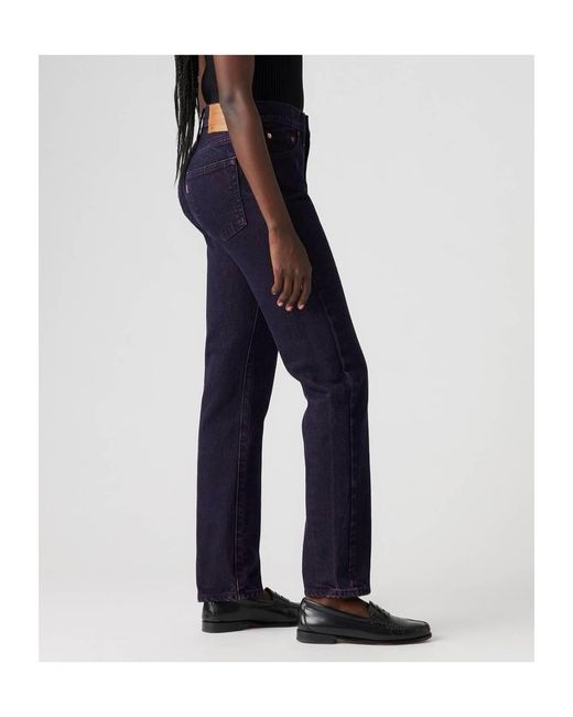 Levi's Blue 501 Straight-Leg Jeans