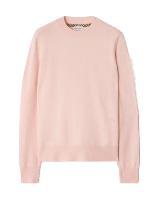Burberry Pink Cashmere Blend Sweater
