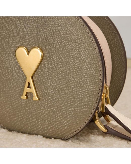 Ami Paris Heart-Shaped Logo Shoulder Bag in White | Lyst Ami Paris Heart-Shaped Logo Shoulder Bag in White | Lyst