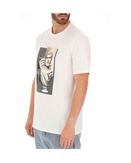 Neil Barrett White Round-Necked T-Shirt for men