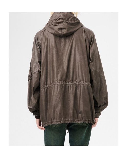 Our Legacy Brown Horizon Hooded Jacket for men