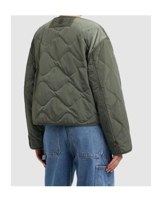 Weekend by Maxmara Green Umberta Quilted Taffeta Jacket