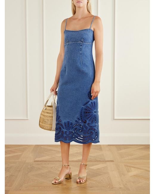 Ulla Johnson Blue Sleeveless Dress