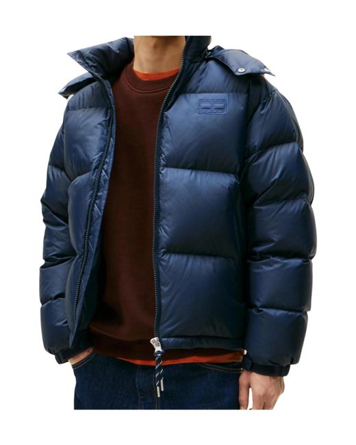 Tommy Hilfiger Blue Tommy Jeans Water Repellent Ripstop Alaska Puffer Jacket for men