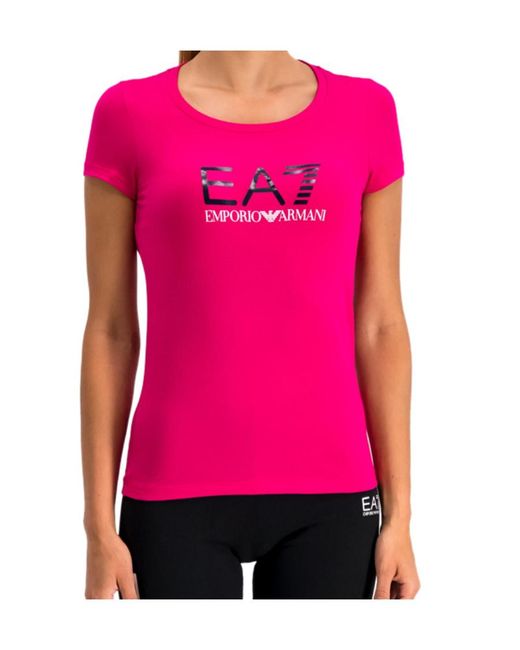 Emporio Armani Pink Short-Sleeved T-Shirt