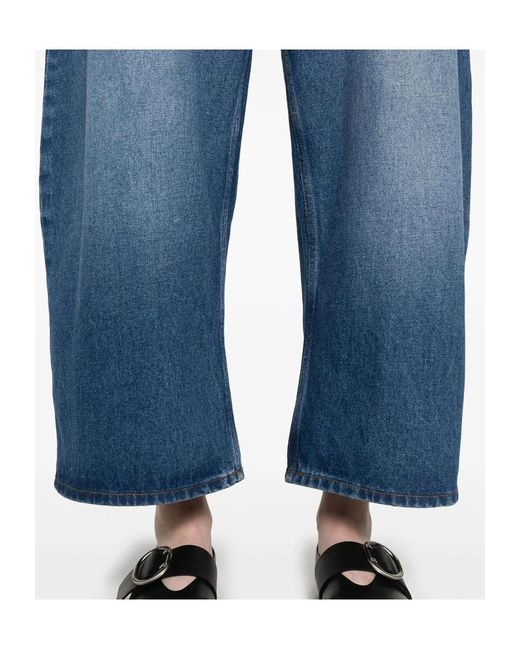 Studio Nicholson Blue Wide-Leg Jeans