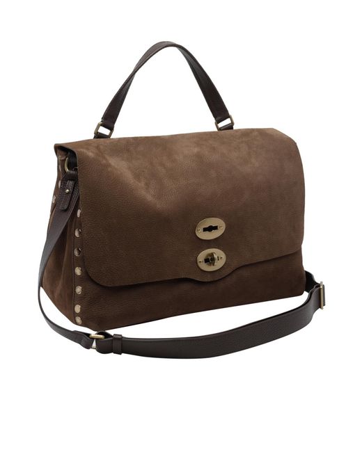 Zanellato Brown Flap Shoulder Bag