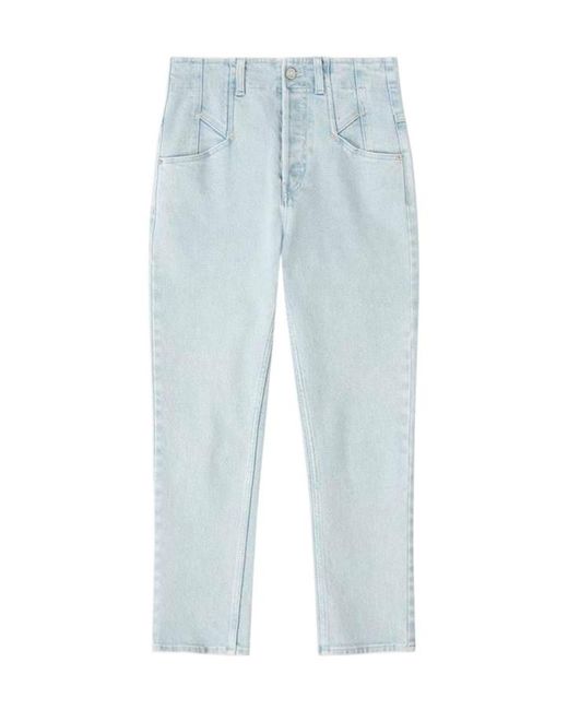 Isabel Marant Blue Belt Loop Denim Trousers