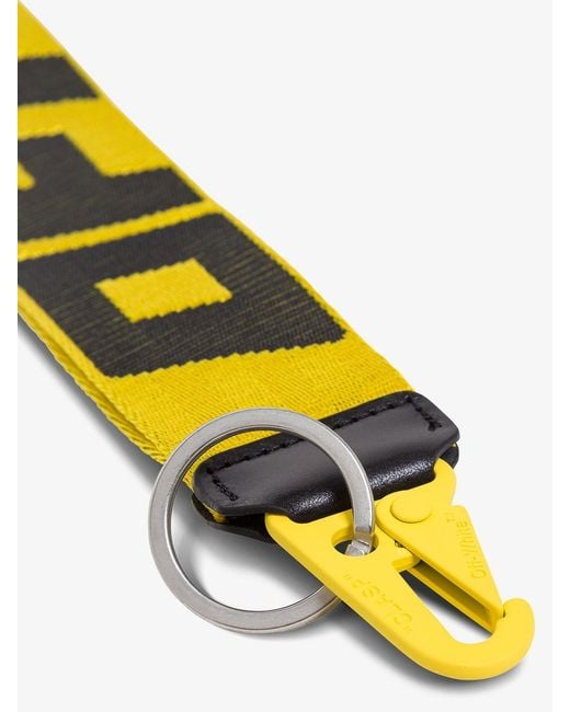 Off-White c/o Virgil Abloh White Industrial Logo Keyring for men
