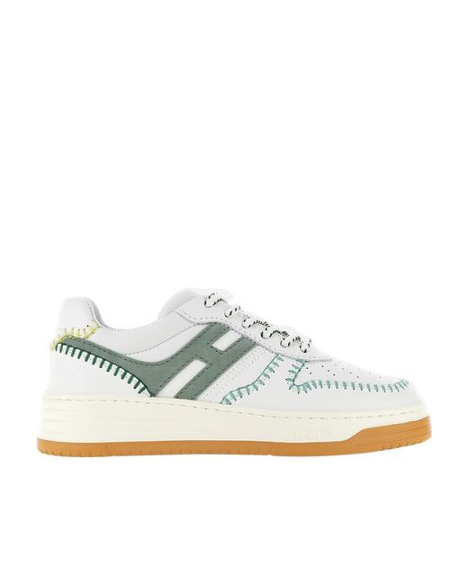 Hogan White H630 Low-Top Sneakers
