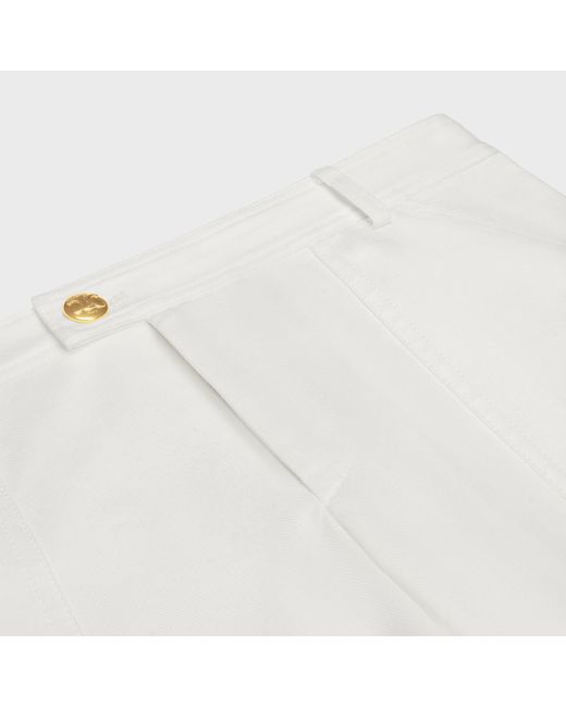 Céline White Cargo Pants