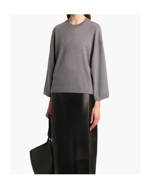 Khaite Gray Darcy Top