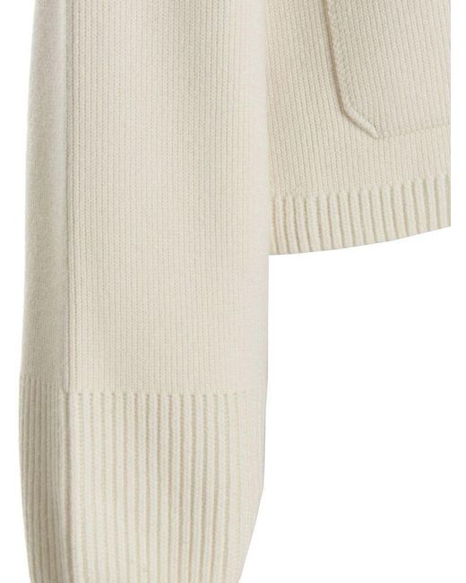 Khaite Natural The Scarlet Knitted Cardigan