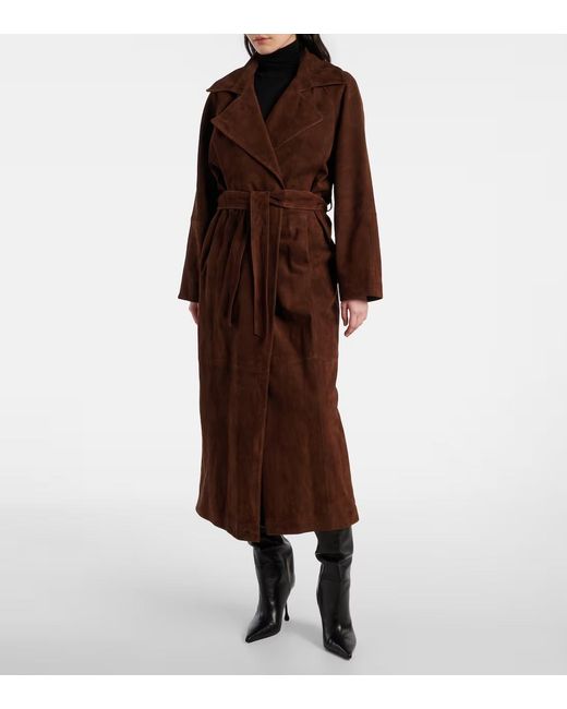 Nour Hammour Brown Belted Coat