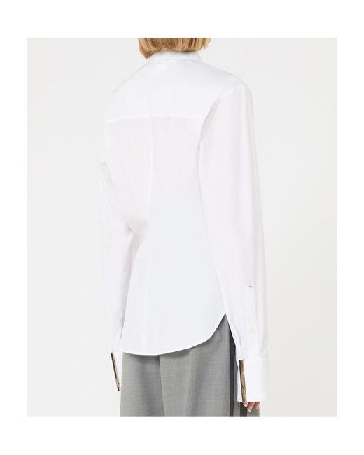 Sportmax White Long-Sleeved Shirt
