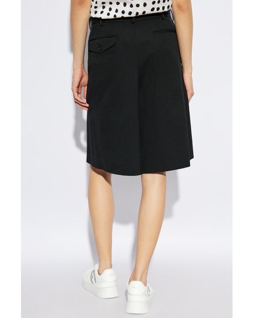 Comme des Garçons Black Waist Belt Shorts for men