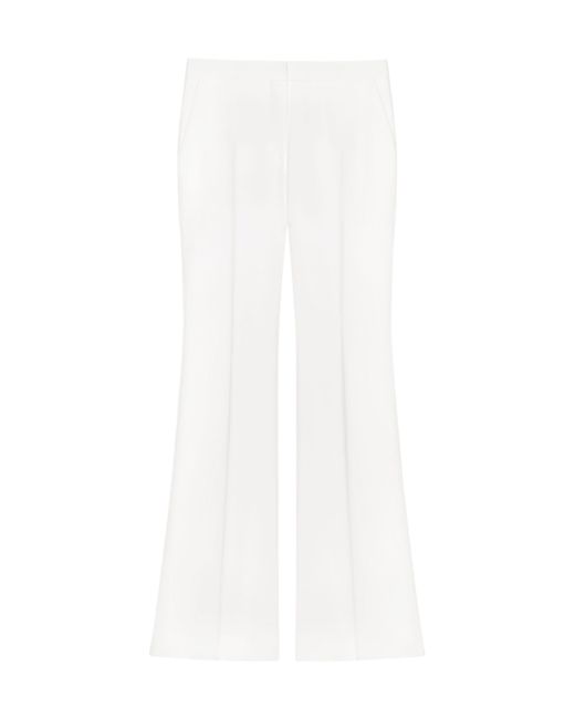 Givenchy White Bootcut Tailored Pants