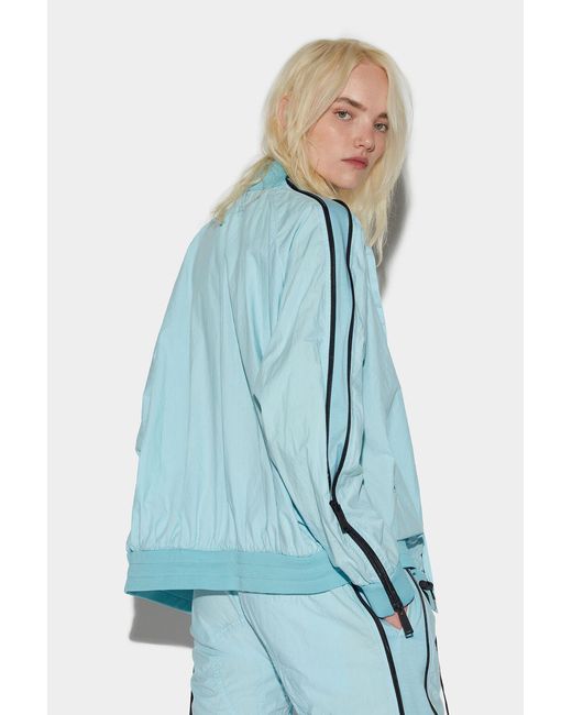 DSquared² Blue Zip-Sleeve Track Jacket