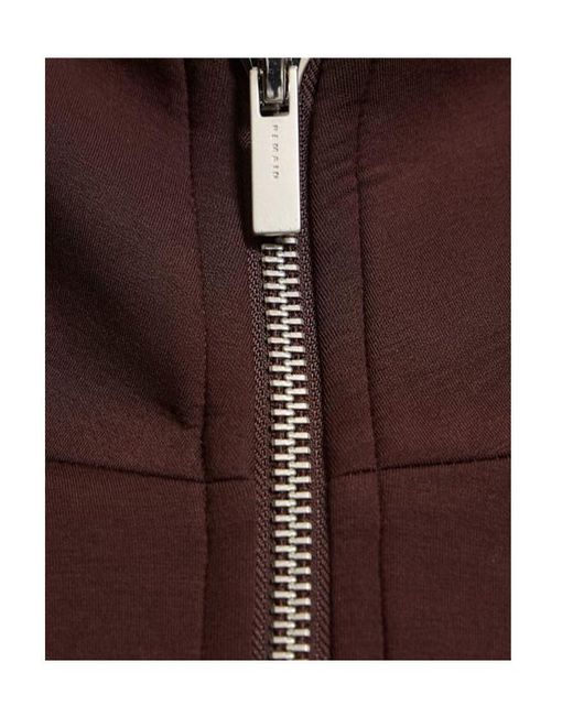 REMAIN Birger Brown Soft Zipped Jacket