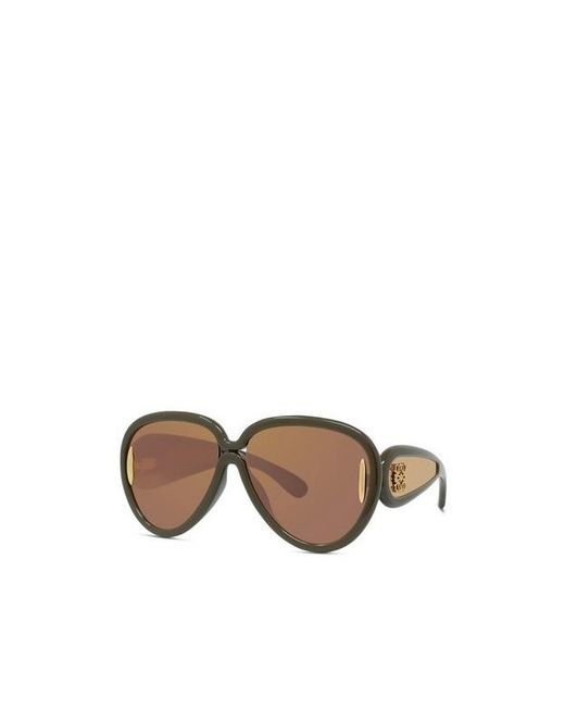 Loewe Brown Pilot Frame Sunglasses for men