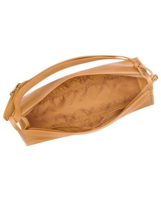 Longchamp Brown Xl Le Foulonné Shoulder Bag