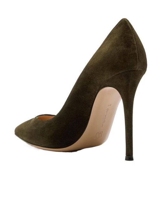 Gianvito Rossi Brown Suede High Heels