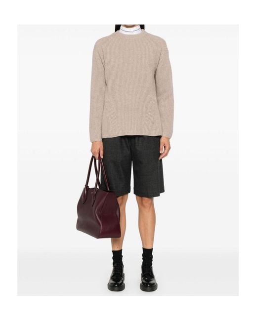 P.A.R.O.S.H. Natural Crew-Neck Cashmere Jumper