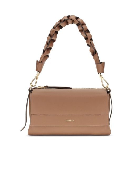 Coccinelle Brown Boheme Grana Double Small Shoulder Bag