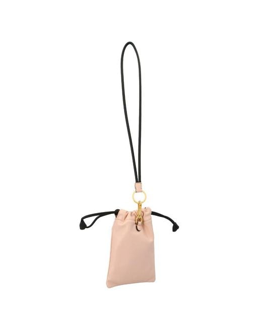 Fendi Pink Roma Drawstring Bucket Bag