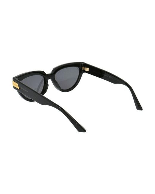 Bottega Veneta White Eyewear Cat Eye Sunglasses