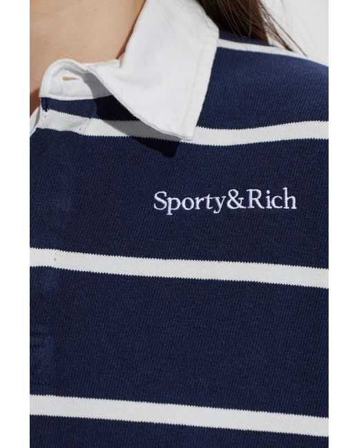 Sporty & Rich Blue Polo Shirts