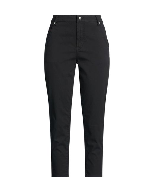 DIESEL Black Solid Color Casual Trousers