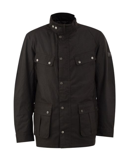 Barbour Black Buttoned Long-Sleeved Jacket for men