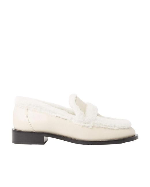 Stuart Weitzman White Round-Headed Love Shoes